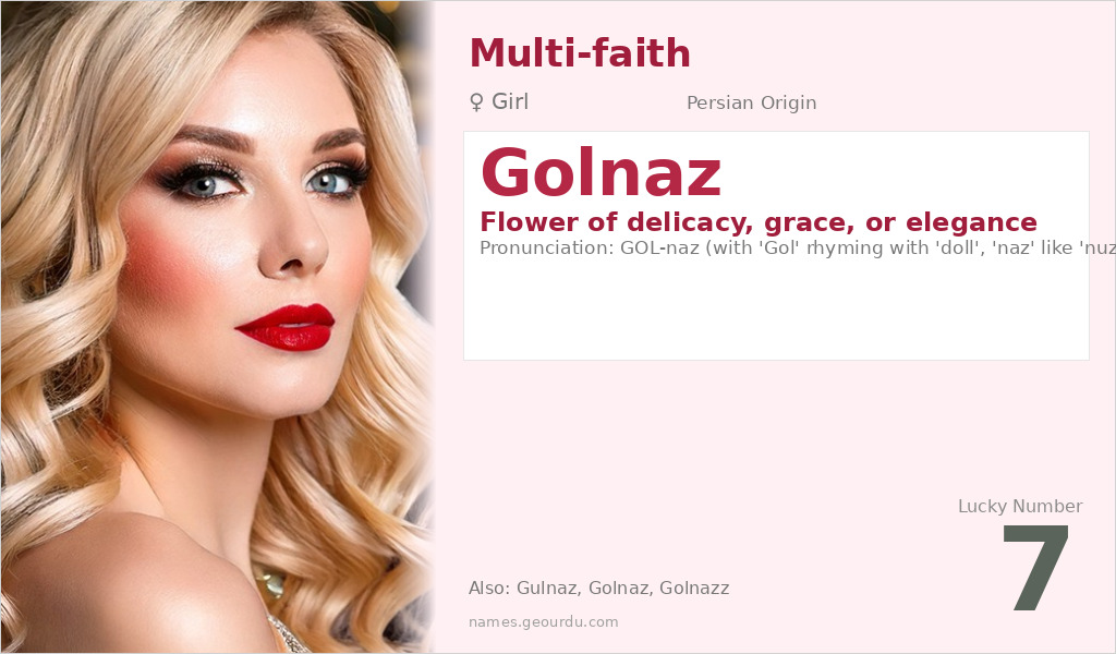 Golnaz Name Meaning and Details