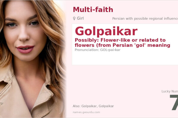 Golpaikar Name Meaning — Origin, Gender & Details (2025)