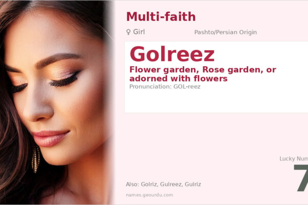 Golreez Name Meaning — Flower Garden Origin & Details (2025)