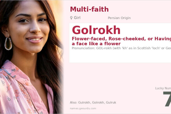 Golrokh Name Meaning — Persian Origin, Girl Name & Details (2025)
