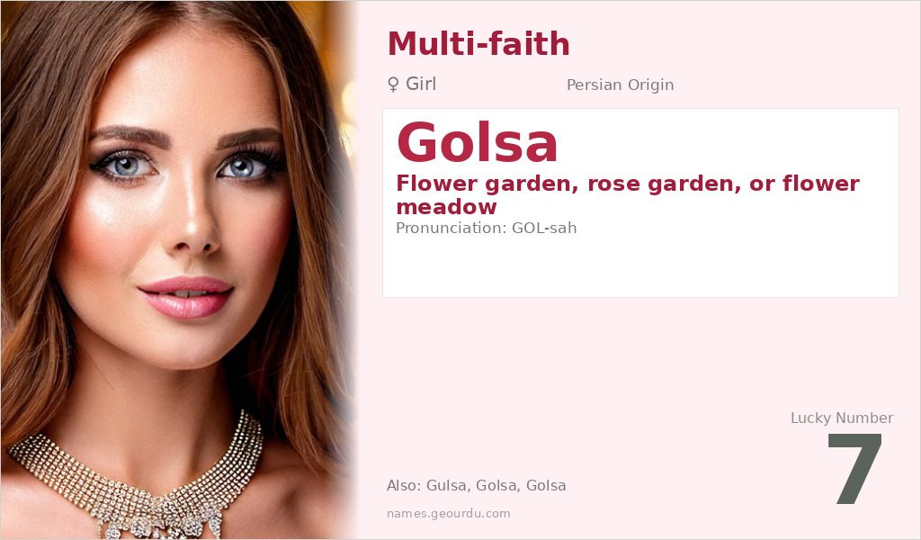 Golsa Name Meaning and Details