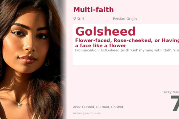 Golsheed Name Meaning — Persian Origin, Girl Name & Details (2025)