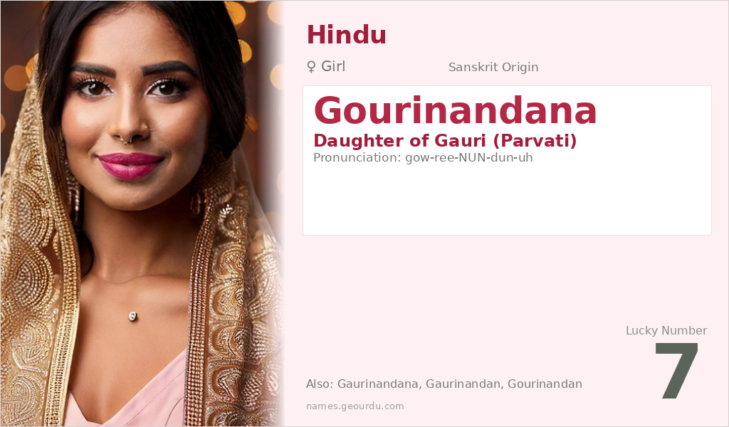 Gourinandana Name Meaning and Details
