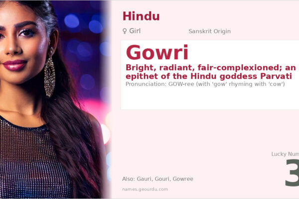 Gowri Name Meaning — Sanskrit Origin, Hindu Goddess & Details (2025)