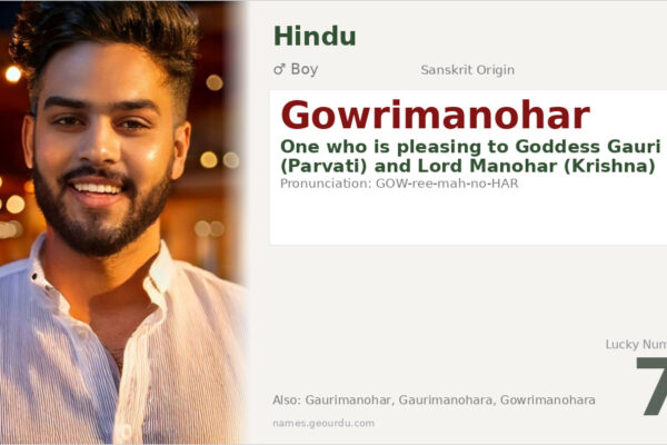Gowrimanohar Meaning — Sanskrit Origin, Boy Name & Details (2025)