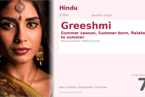 Greeshmi Name Meaning — Sanskrit Origin, Girl Name & Details (2025)