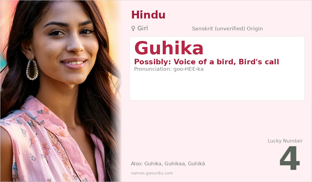 Guhika Name Meaning and Details