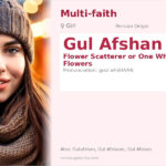 Gul Afshan Name Meaning and Details