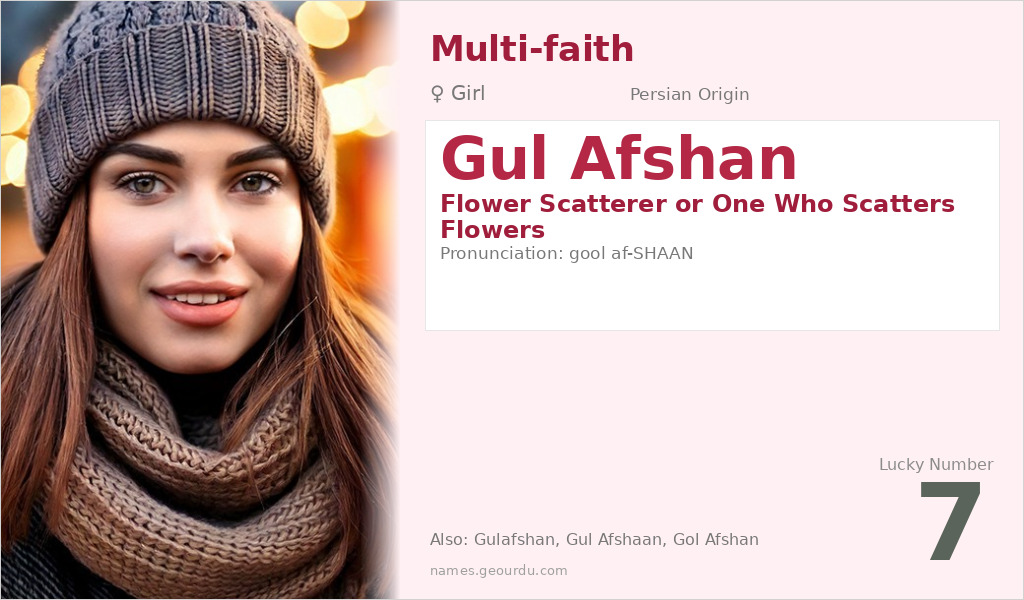 Gul Afshan Name Meaning and Details