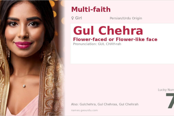 Gul Chehra Name Meaning — Flower-faced, Origin & Details (2025)