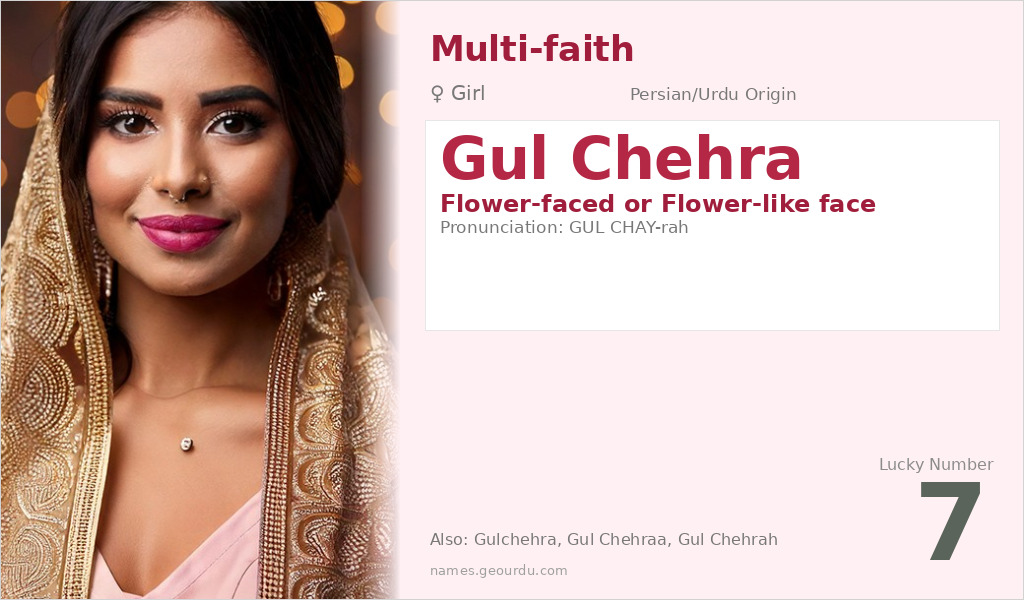 Gul Chehra Name Meaning and Details
