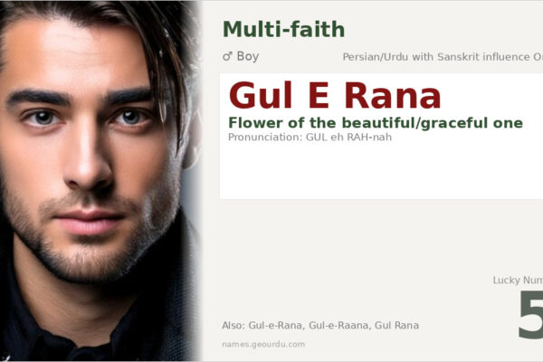 Gul E Rana Name Meaning — Persian/Urdu Origin, Boy’s Name & Details (2025)