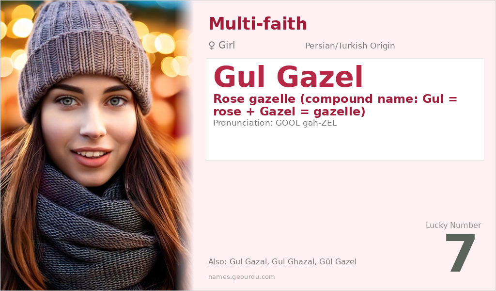 Gul Gazel Name Meaning and Details