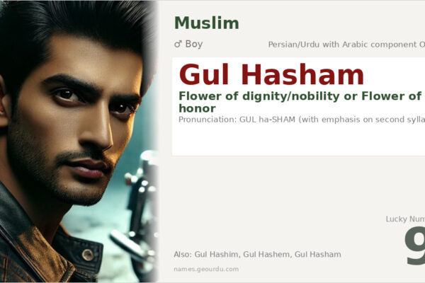 Gul Hasham Name Meaning — Persian/Urdu Origin, Boy Name & Details (2025)