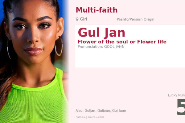 Gul Jan Name Meaning — Origin, Gender & Details (2025)