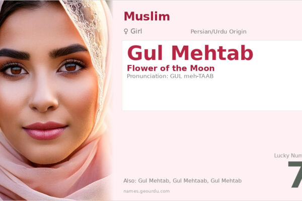 Gul Mehtab Name Meaning — Persian/Urdu Origin, Girl Name & Details (2025)
