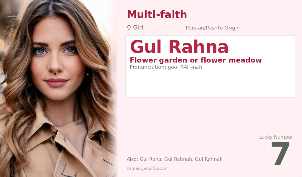 Gul Rahna Name Meaning and Details
