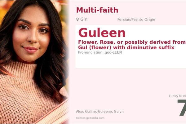 Guleen Name Meaning — Persian/Pashto Origin, Girl Name & Details (2025)