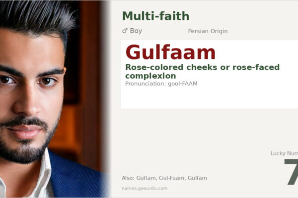 Gulfaam Name Meaning — Persian Origin, Boy Name & Details (2025)