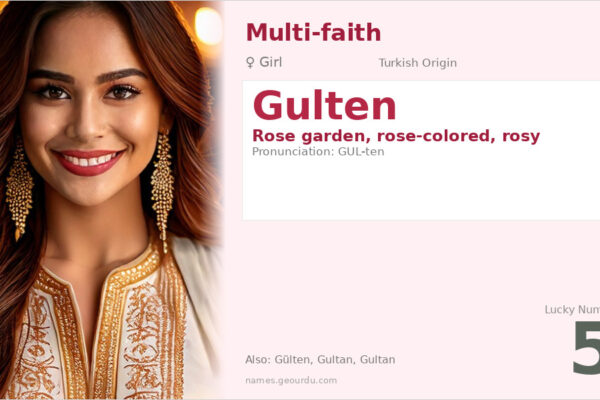 Gulten Name Meaning — Turkish Origin, Girl Name & Details (2025)
