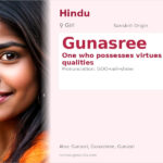 Gunasree Name Meaning and Details