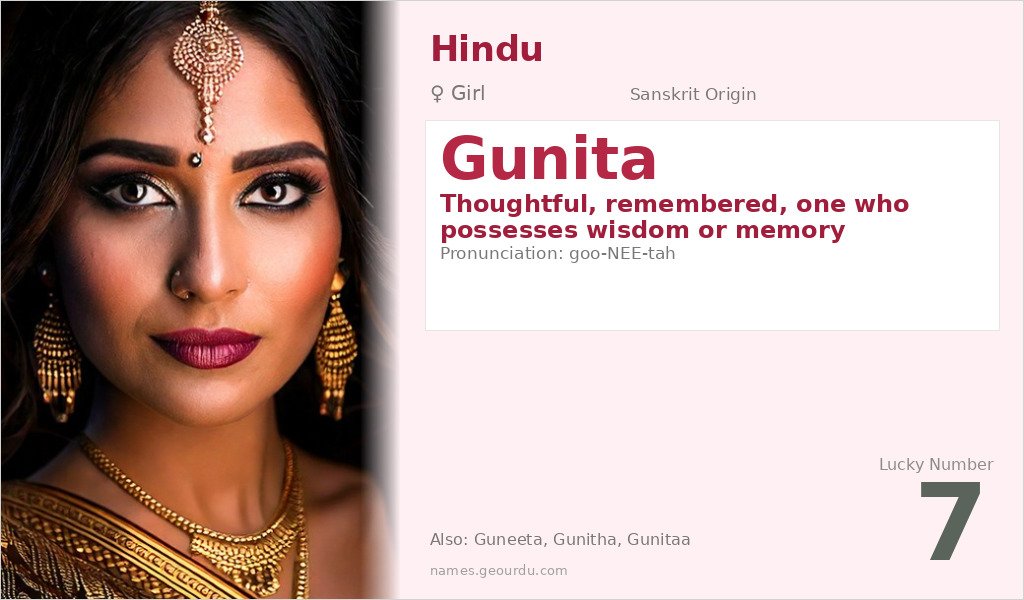 Gunita Name Meaning and Details