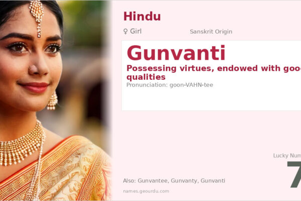 Gunvanti Name Meaning — Sanskrit Origin, Girl Name & Details (2025)