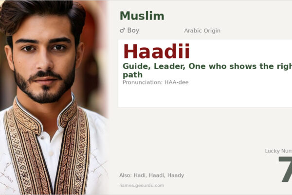 Haadii Name Meaning — Arabic Origin, Boy Name & Complete Guide (2025)