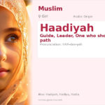 Haadiyah Name Meaning and Details