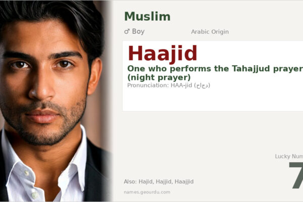 Haajid Name Meaning — Arabic Origin, Boy Name & Details (2025)