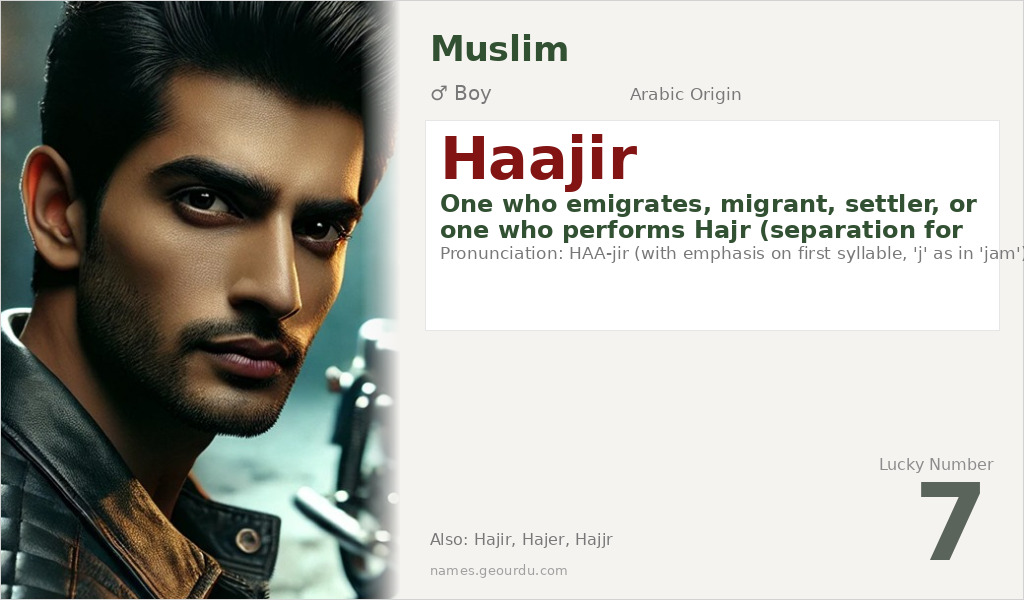 Haajir Name Meaning and Details