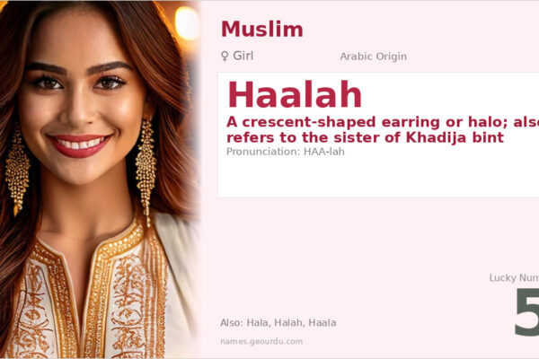 Haalah Name Meaning — Arabic Origin, Girl Name & Historical Significance (2025)