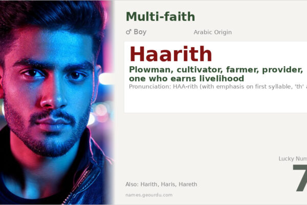 Haarith Name Meaning — Arabic Origin, Boy Name & Details (2025)