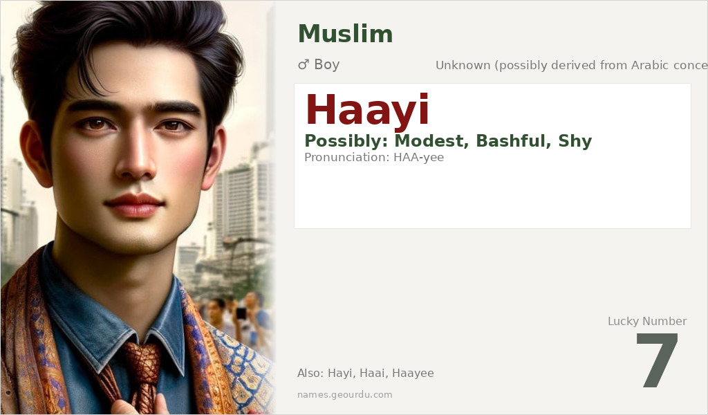 Haayi Name Meaning and Details