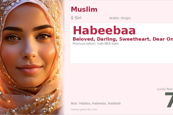 Habeebaa Name Meaning — Arabic Origin, Girl & Details (2025)