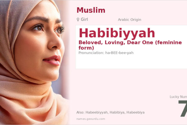 Habibiyyah Name Meaning — Arabic Origin, Girl Name & Details (2025)