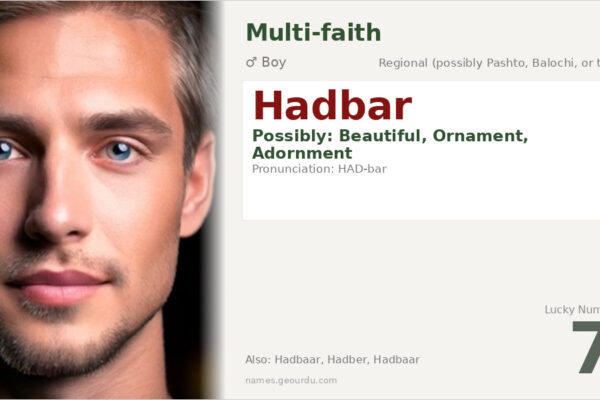 Hadbar Name Meaning — Origin, Gender & Details (2025)