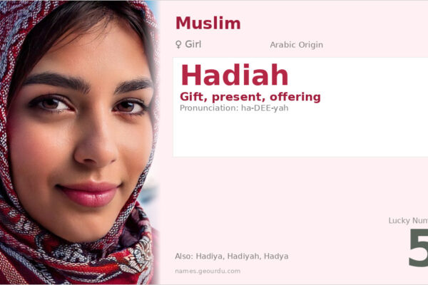 Hadiah Name Meaning — Arabic Origin, Girl Name & Details (2025)
