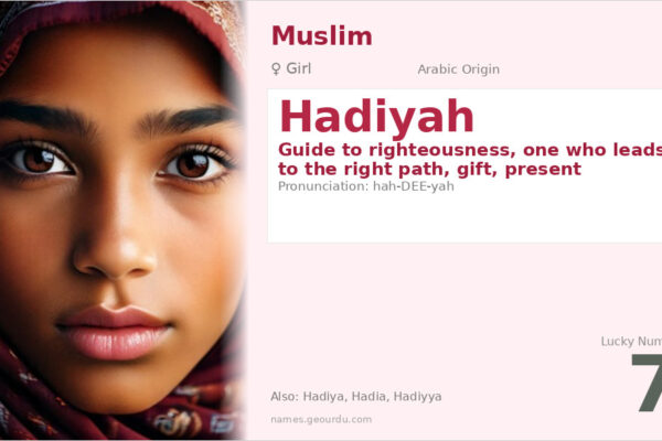 Hadiyah Name Meaning — Arabic Origin, Girl Name & Details (2025)