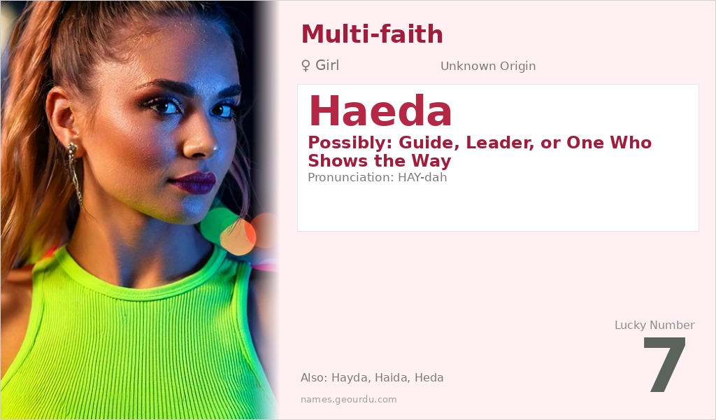 Haeda Name Meaning and Details