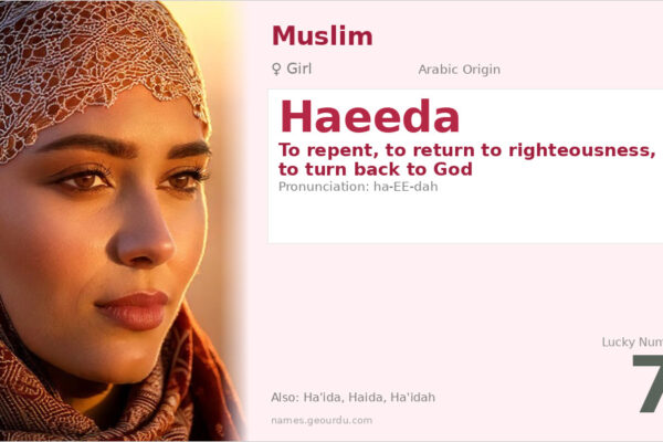 Haeeda Name Meaning — Arabic Origin, Girl Name & Spiritual Significance (2025)
