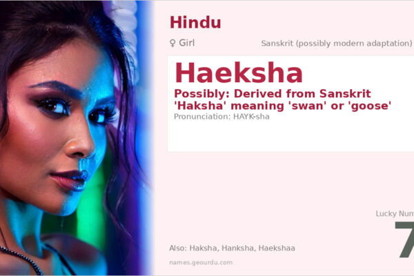 Haeksha Name Meaning — Origin, Gender & Details (2025)