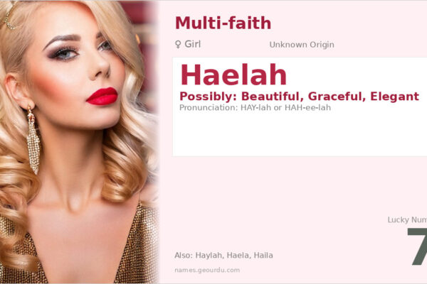 Haelah Name Meaning — Origin, Gender & Details (2025)
