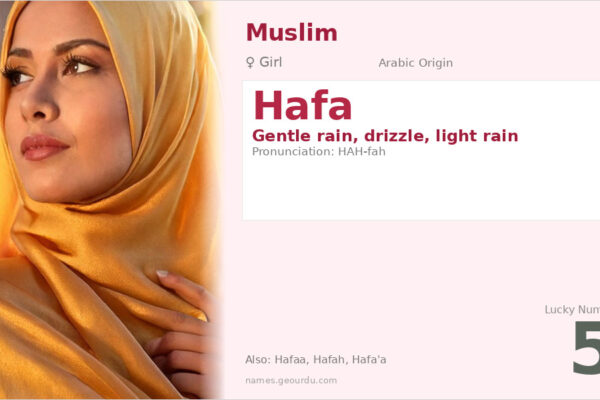 Hafa Name Meaning — Arabic Origin, Girl Name & Details (2025)