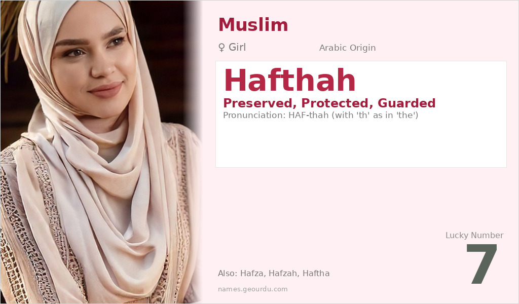 Hafthah Name Meaning and Details