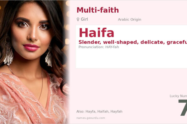 Haifa Name Meaning — Arabic Origin, Girl Name & Cultural Significance (2025)