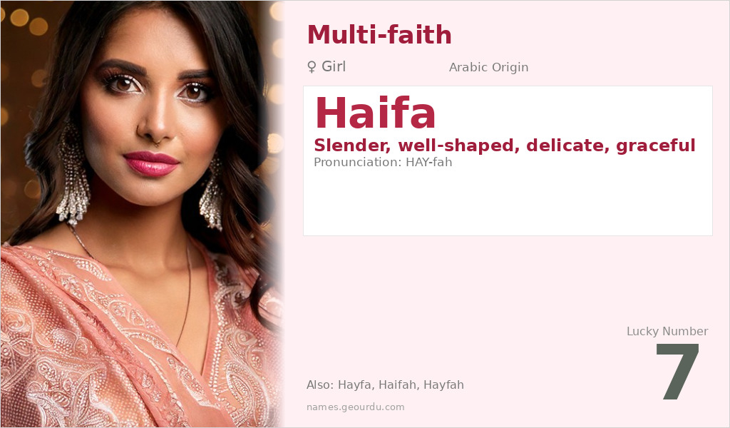 Haifa Name Meaning and Details