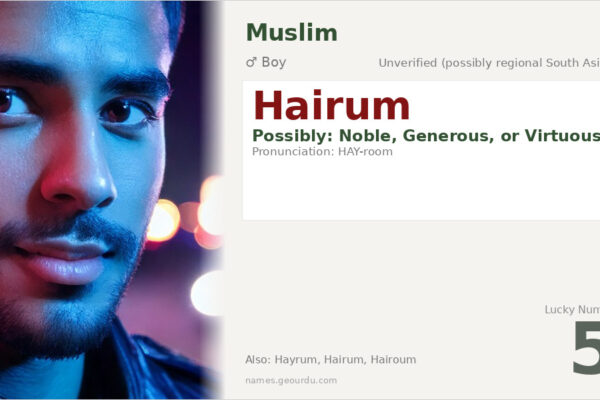 Hairum Name Meaning — Origin, Gender & Details (2025)