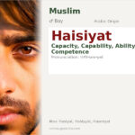 Haisiyat Name Meaning and Details