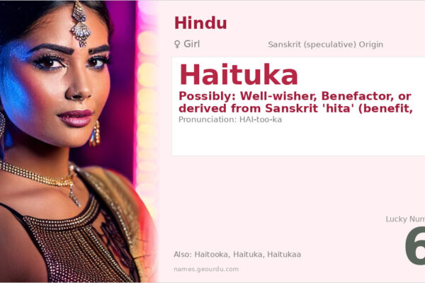 Haituka Name Meaning — Origin, Gender & Details (2025)